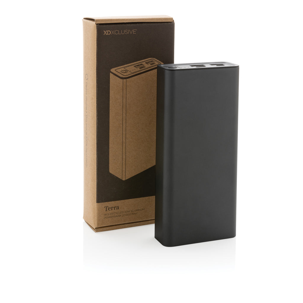 Terra 20W/20.000 mAh powerbank, RCS återvunna material