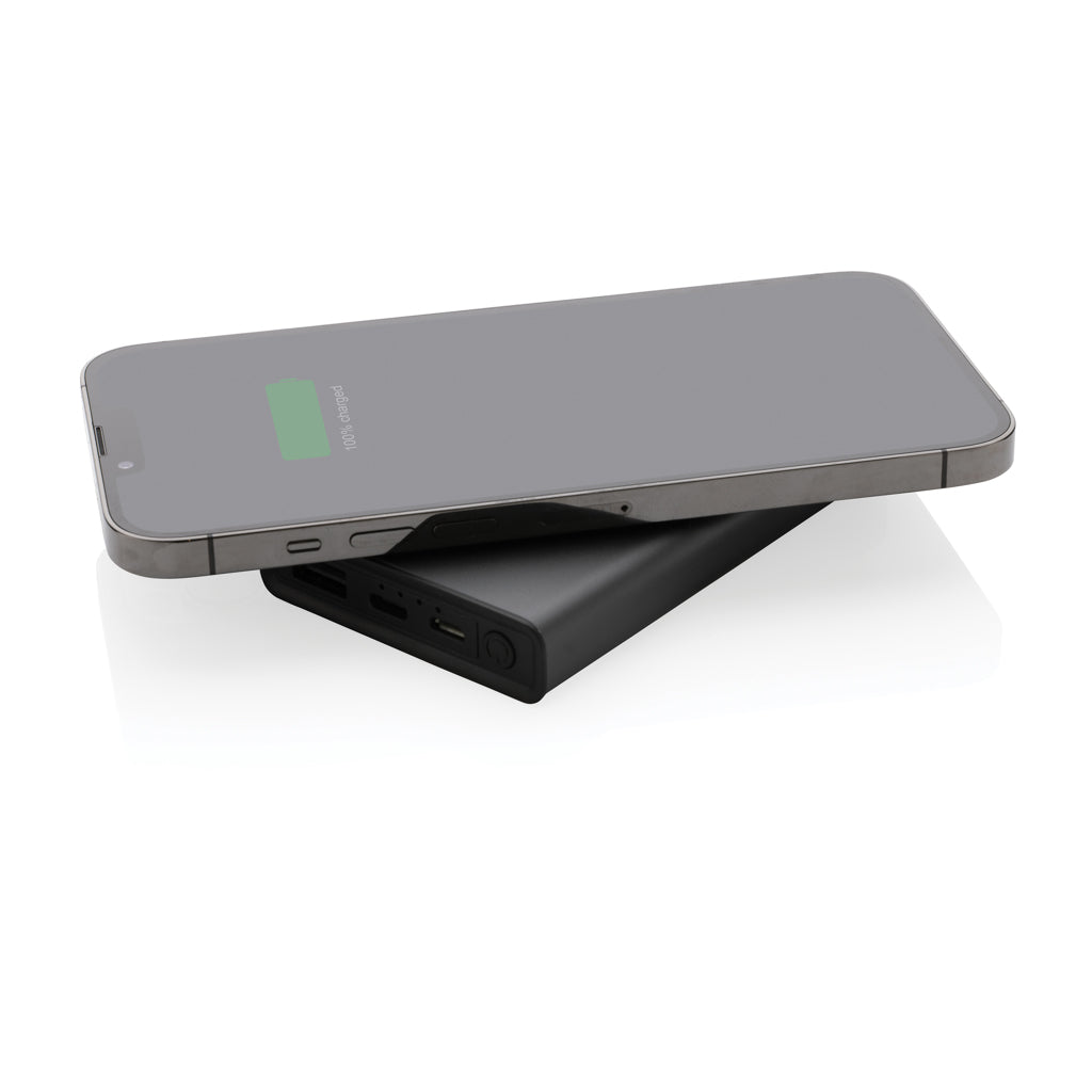 Terra 5.000mAh/5W trådlös powerbank RCS återvunnen aluminium