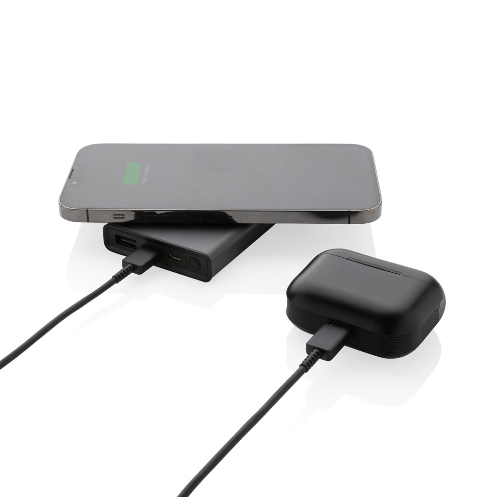 Terra 5.000mAh/5W trådlös powerbank RCS återvunnen aluminium