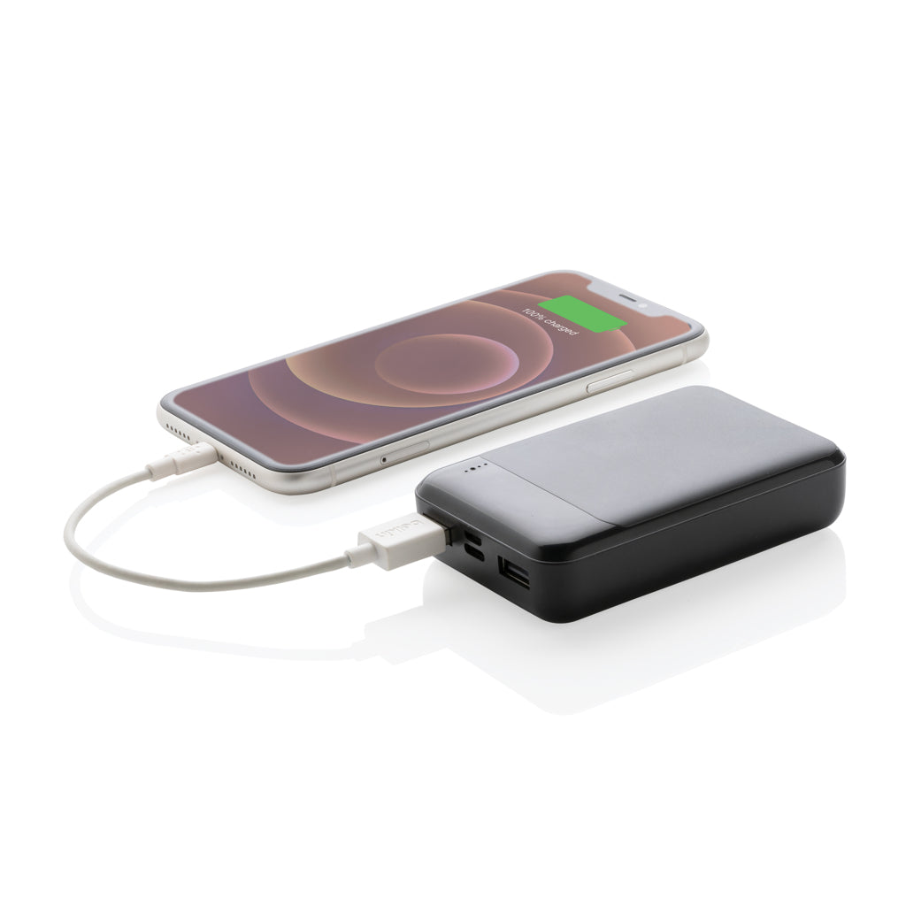 10.000 mAh powerbank i återvunnen plast, RCS standard