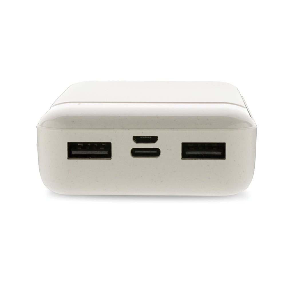 10.000 mAh powerbank i återvunnen plast, RCS standard