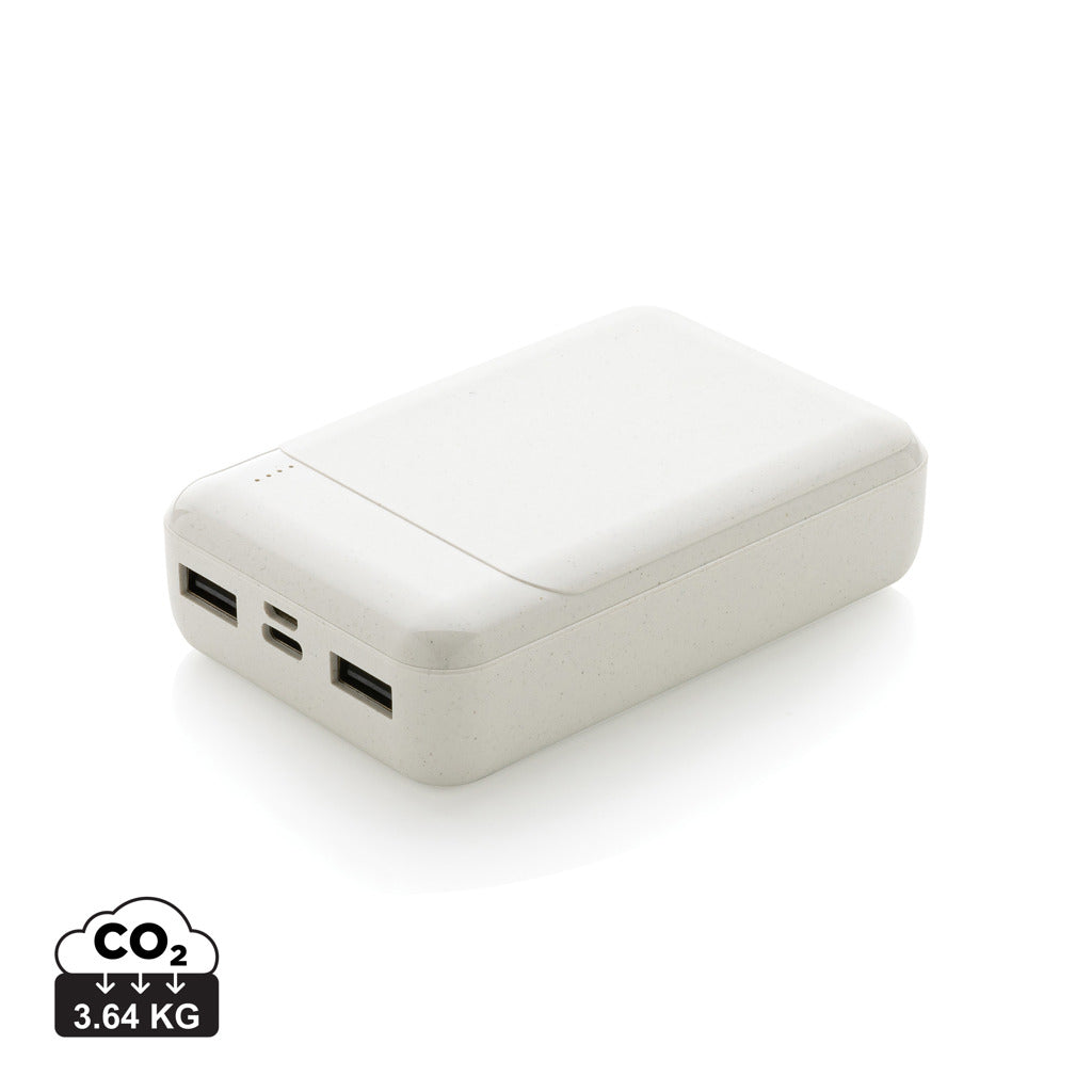 10.000 mAh powerbank i återvunnen plast, RCS standard