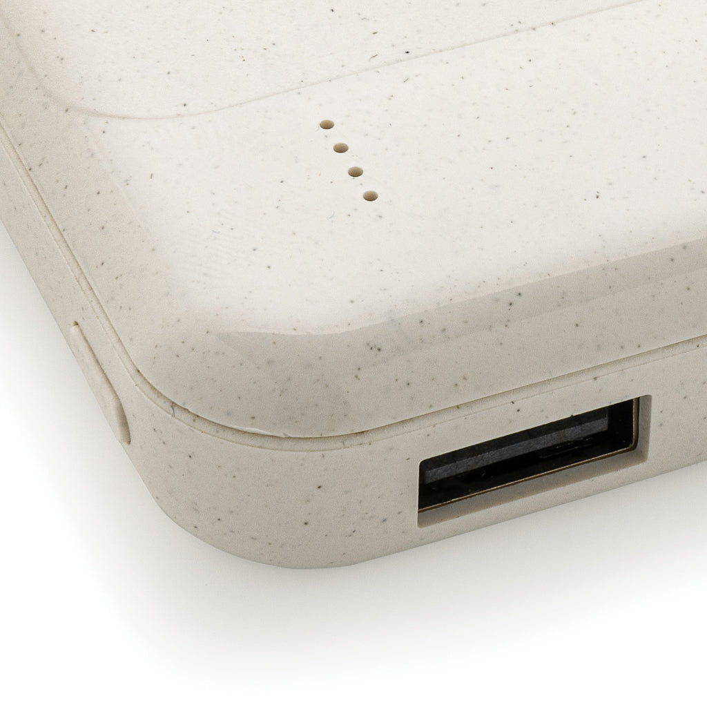 Trådlös powerbank i återvunnen plast, RCS standard