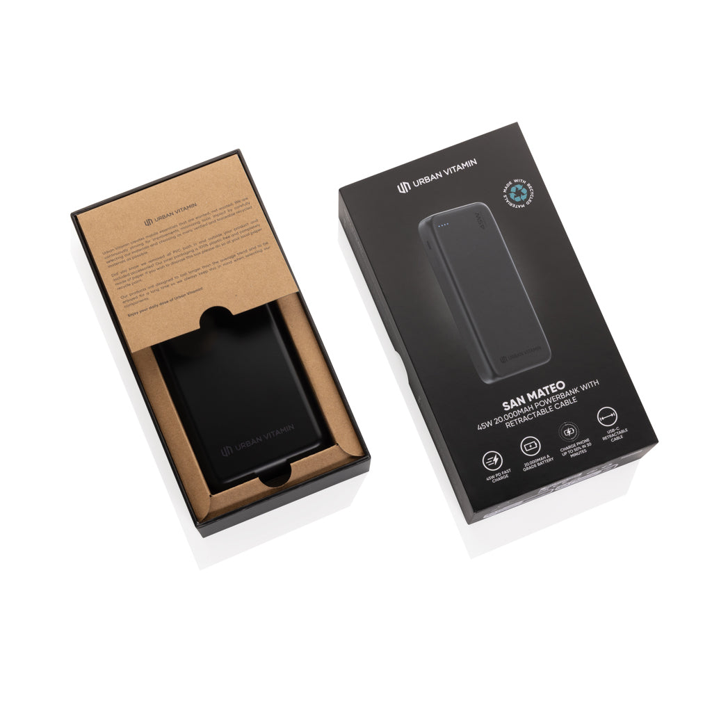 Urban Vitamin San Mateo 45W 20 000 mAh Powerbank