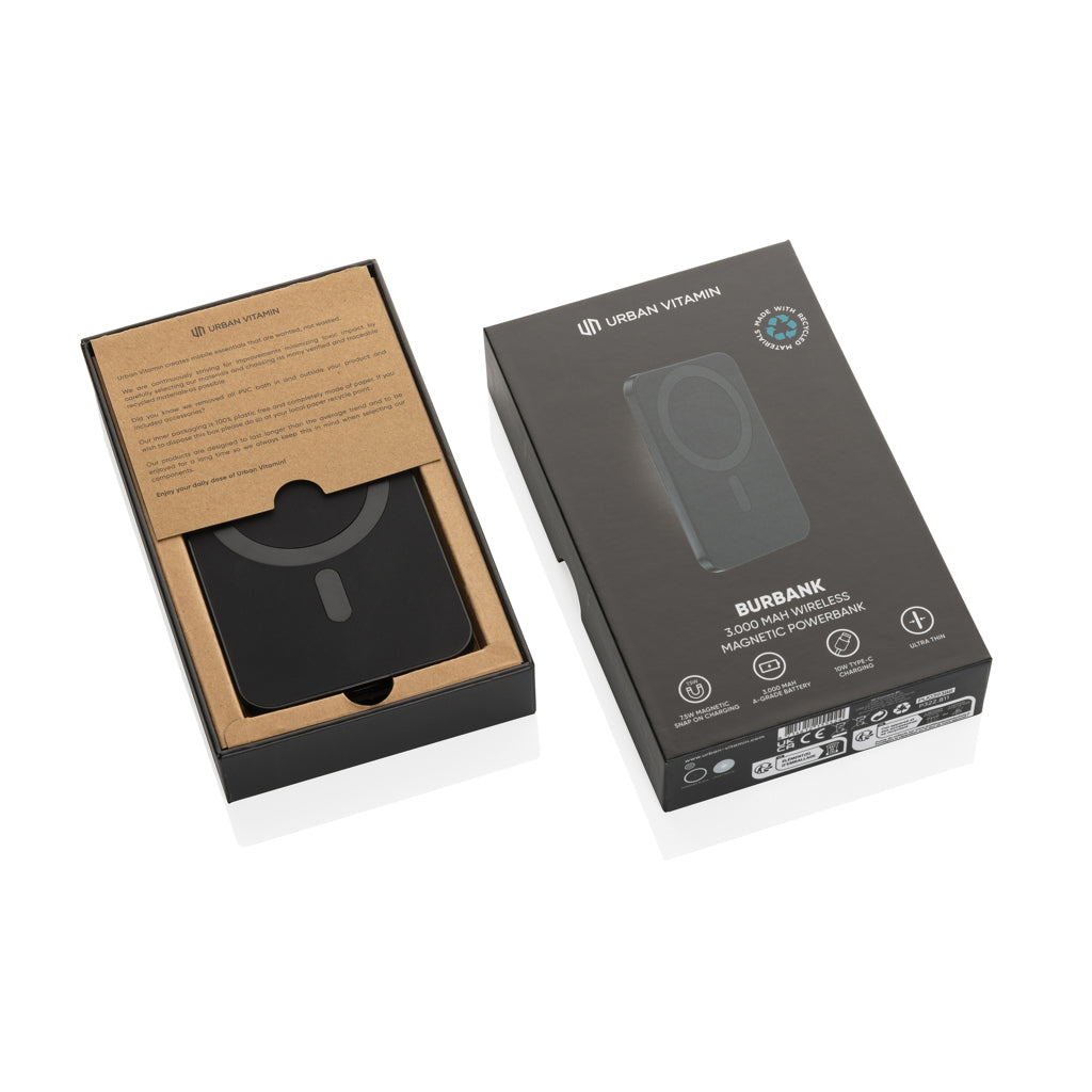 Urban Vitamin Burbank 3.000mAh powerbank RCS plast/aluminium