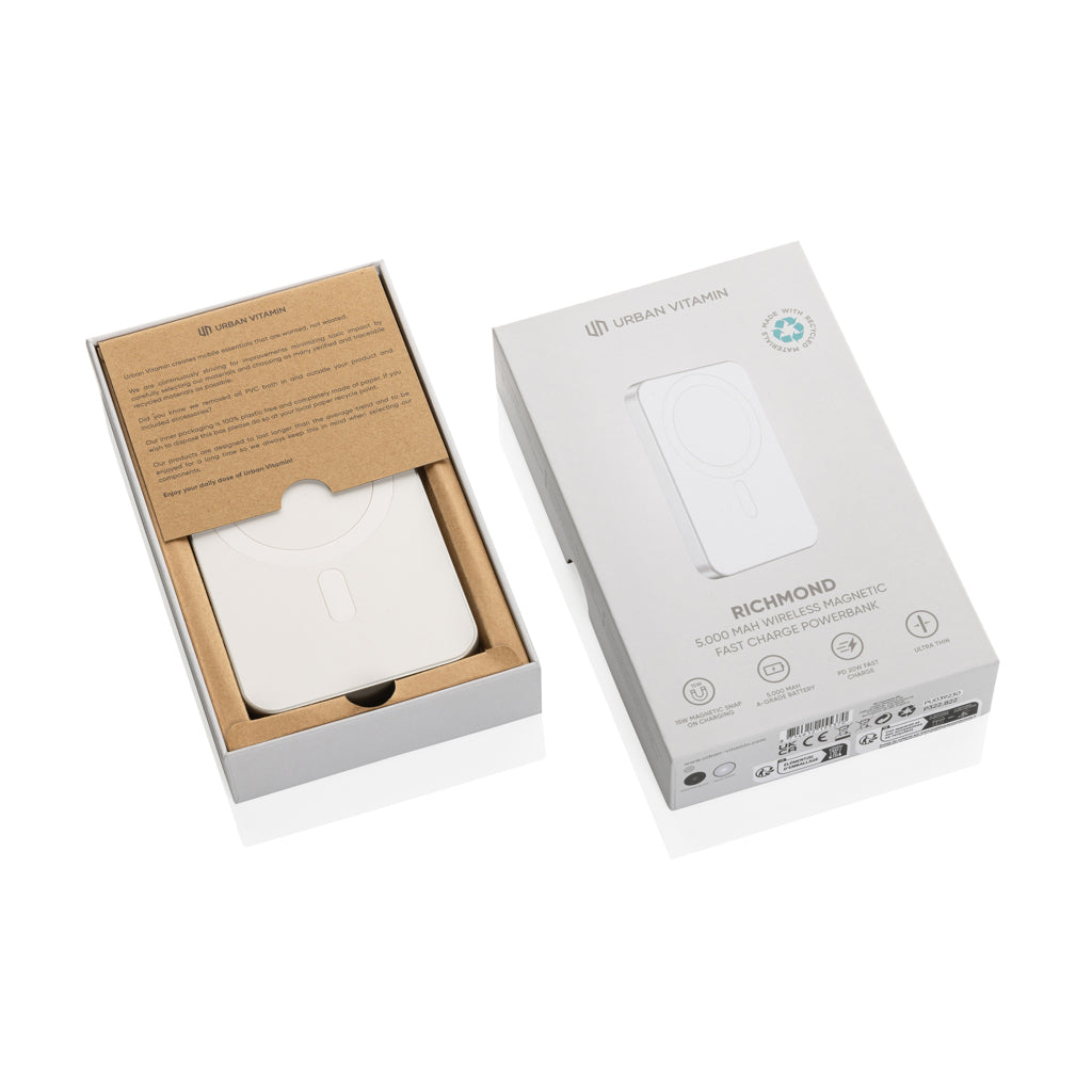 Urban Vitamin Richmond 5.000mAh powerbank RCS plast/aluminiu