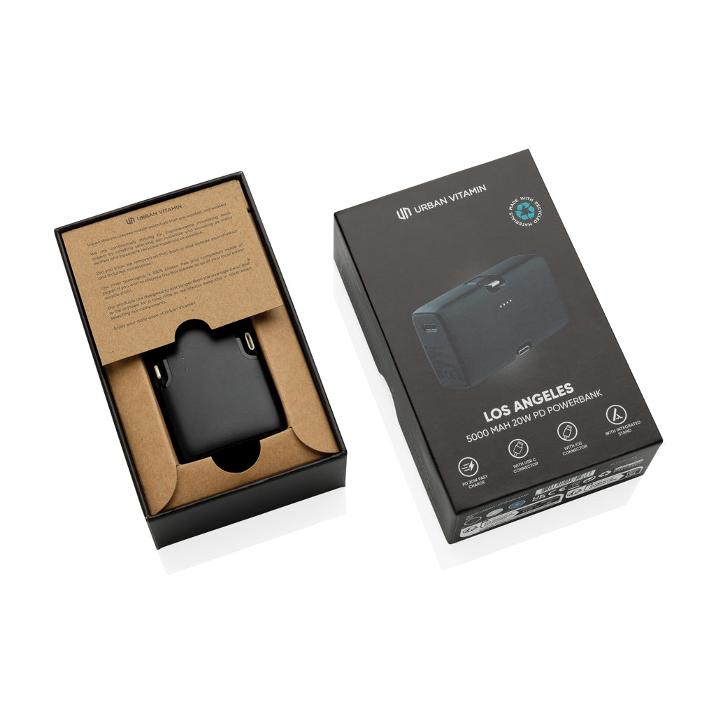 Urban Vitamin Los Angeles 20W PD powerbank i RCS plast