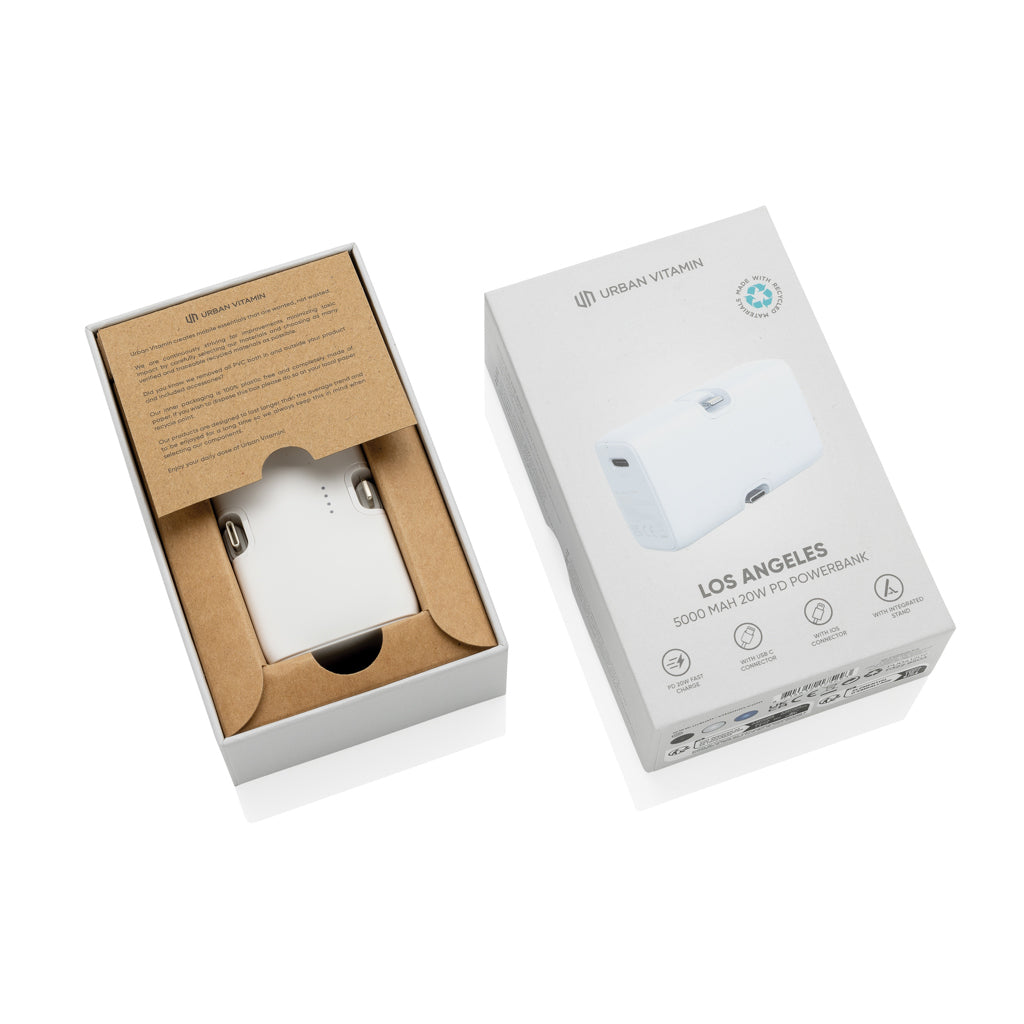 Urban Vitamin Los Angeles 20W PD powerbank i RCS plast