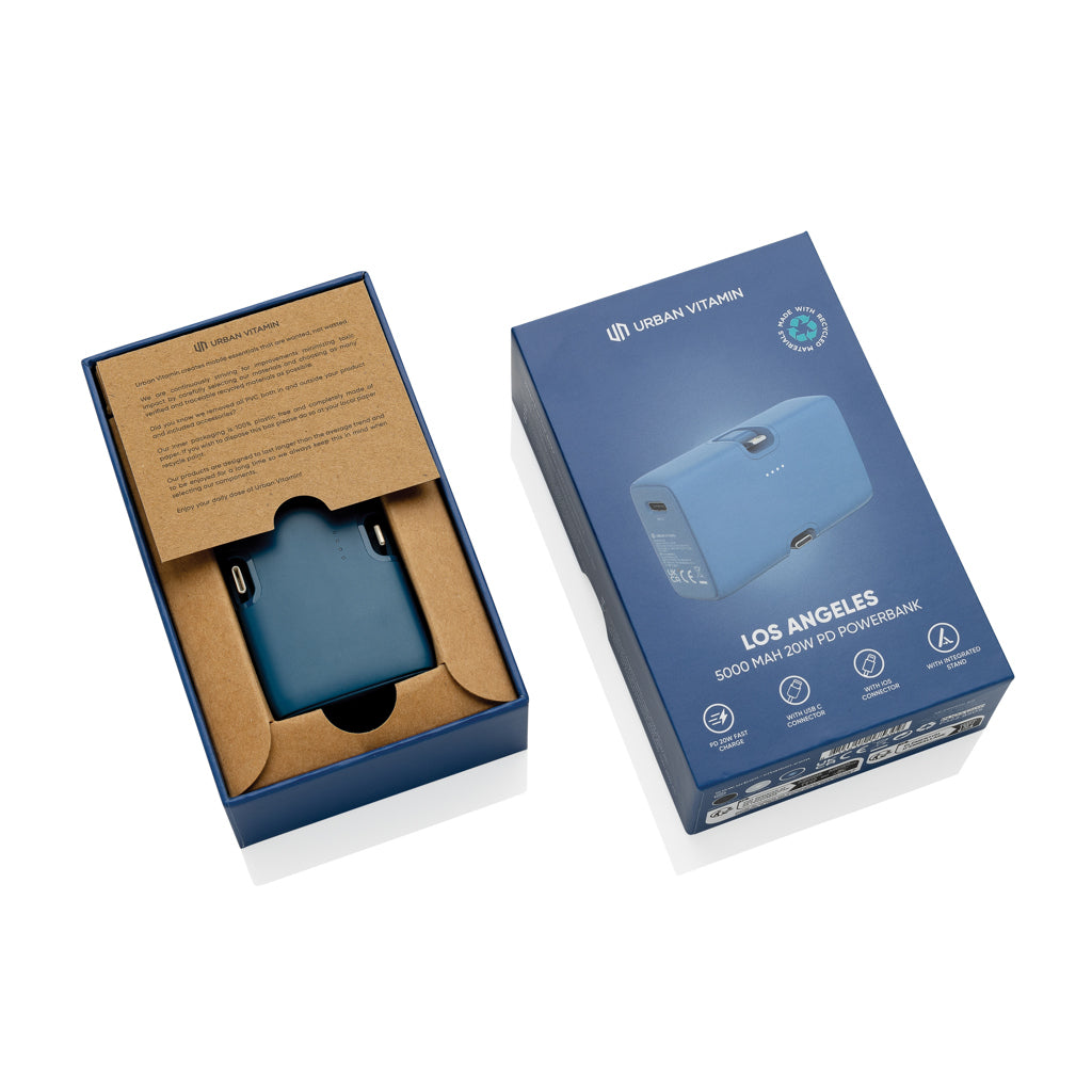 Urban Vitamin Los Angeles 20W PD powerbank i RCS plast
