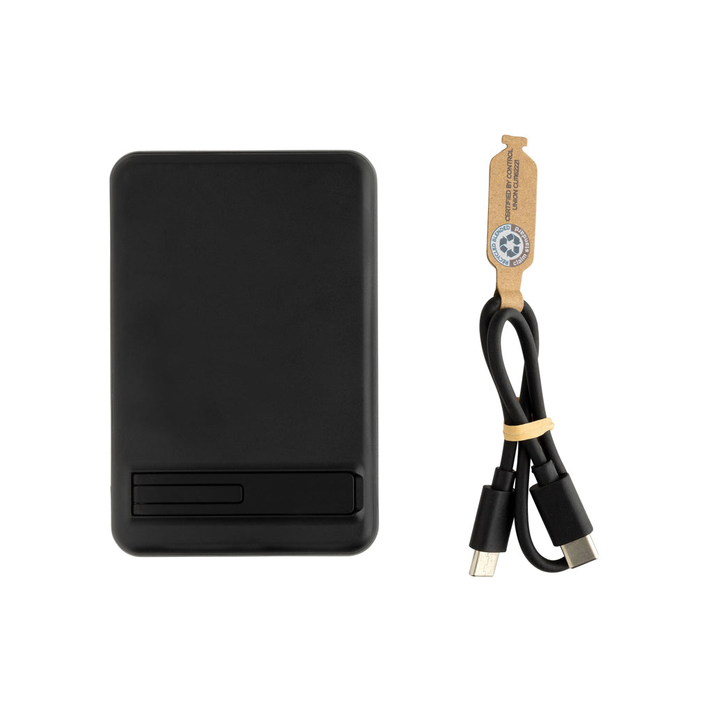 Zen RCS plast 5000 mah 5W magnetisk powerbank i bambu