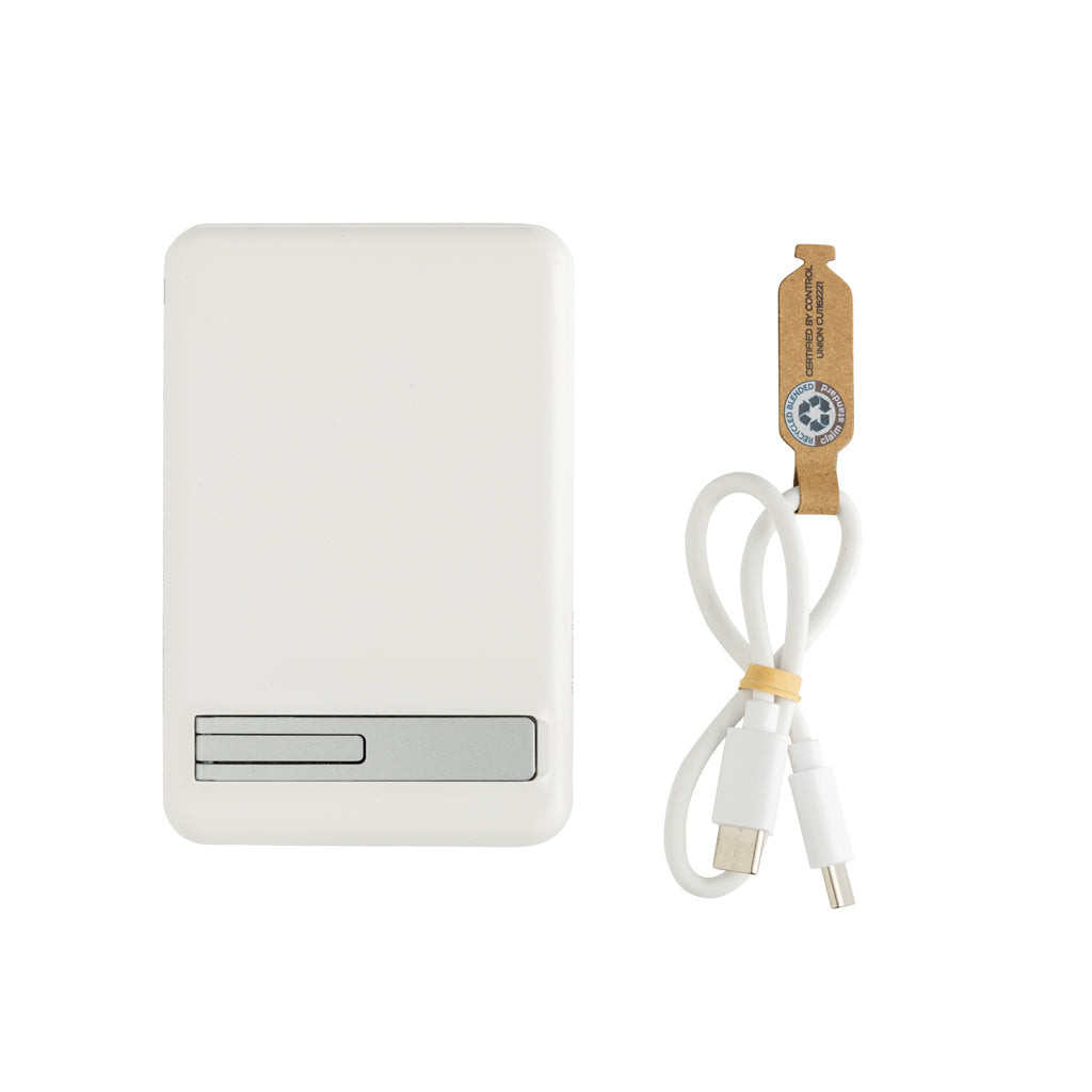 Zen RCS plast 5000 mah 5W magnetisk powerbank i bambu