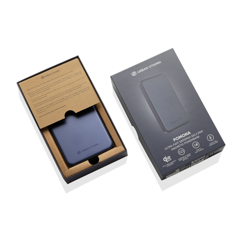 Urban Vitamin Pomona 5000 mAh Qi2.2 25W magnetisk powerbank
