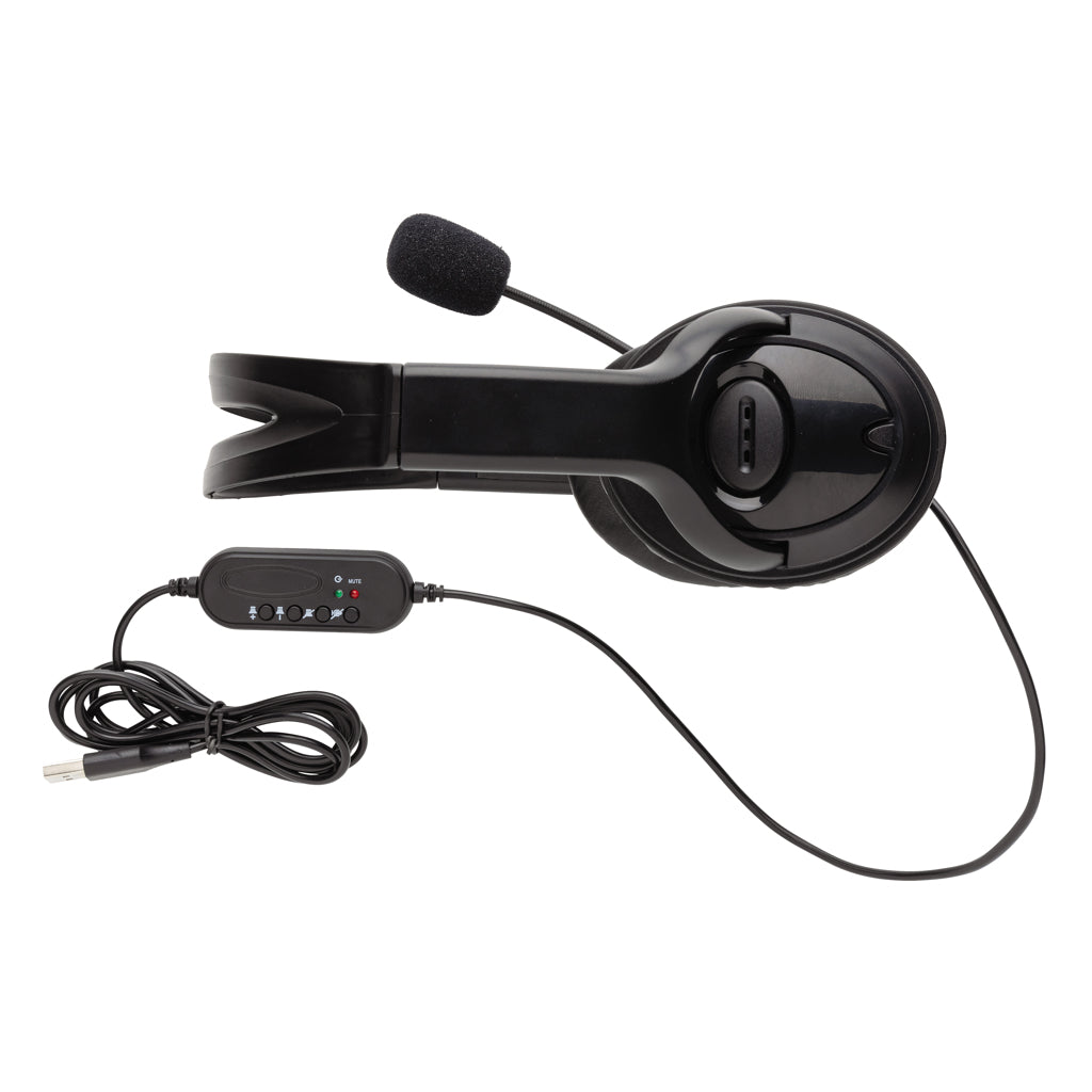 Over-ear headset med kabel
