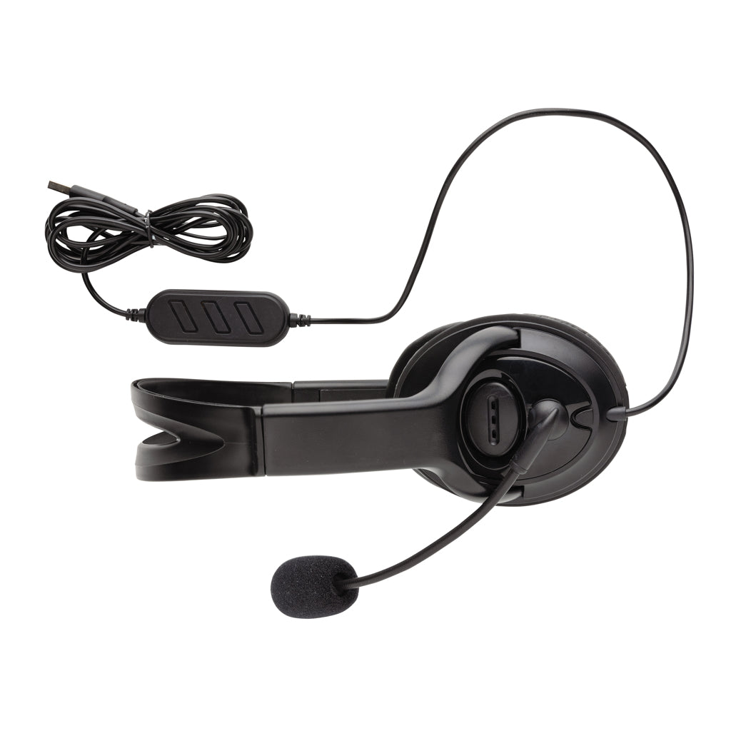 Over-ear headset med kabel