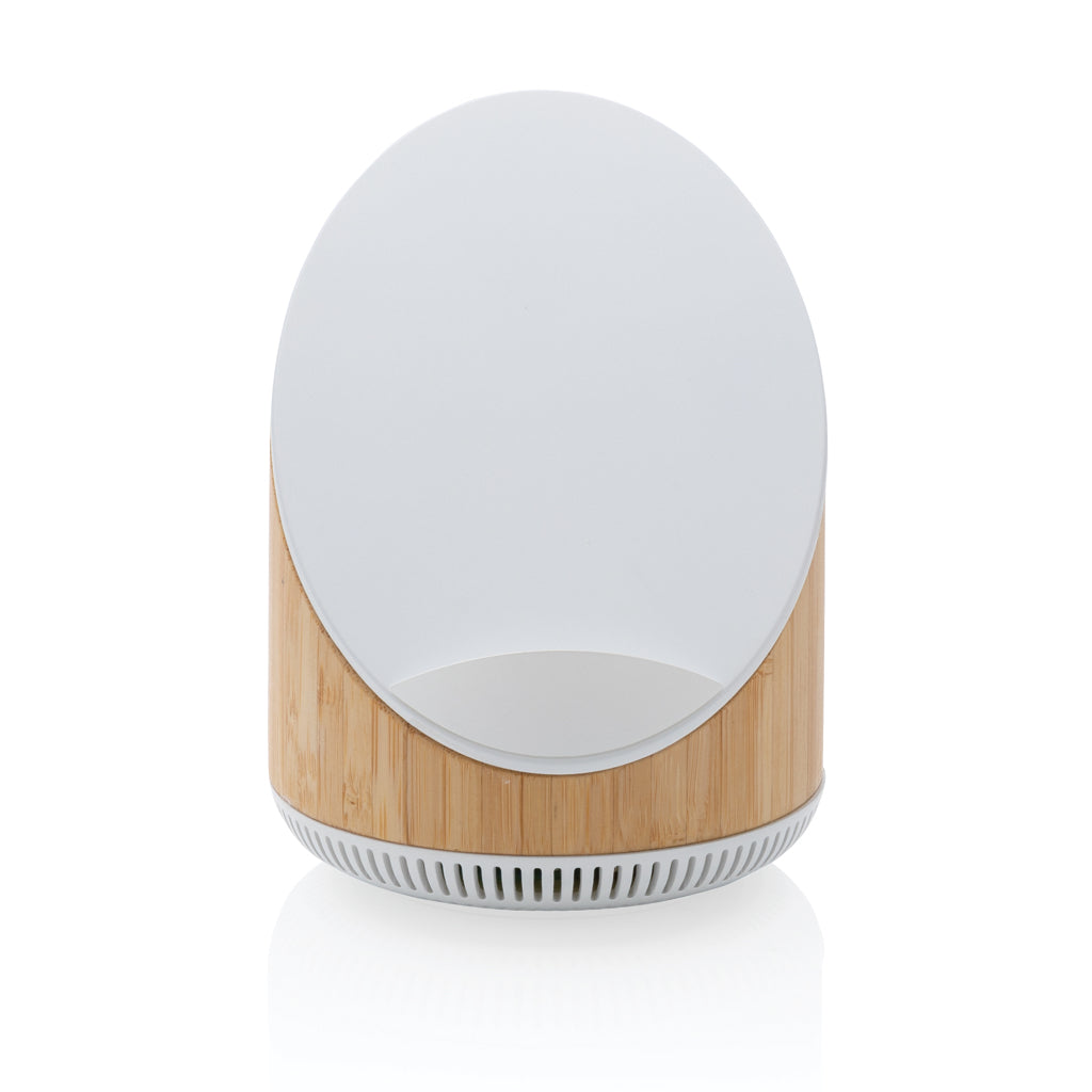 Ovate bambu 5W högtalare med 15W trådlös laddning