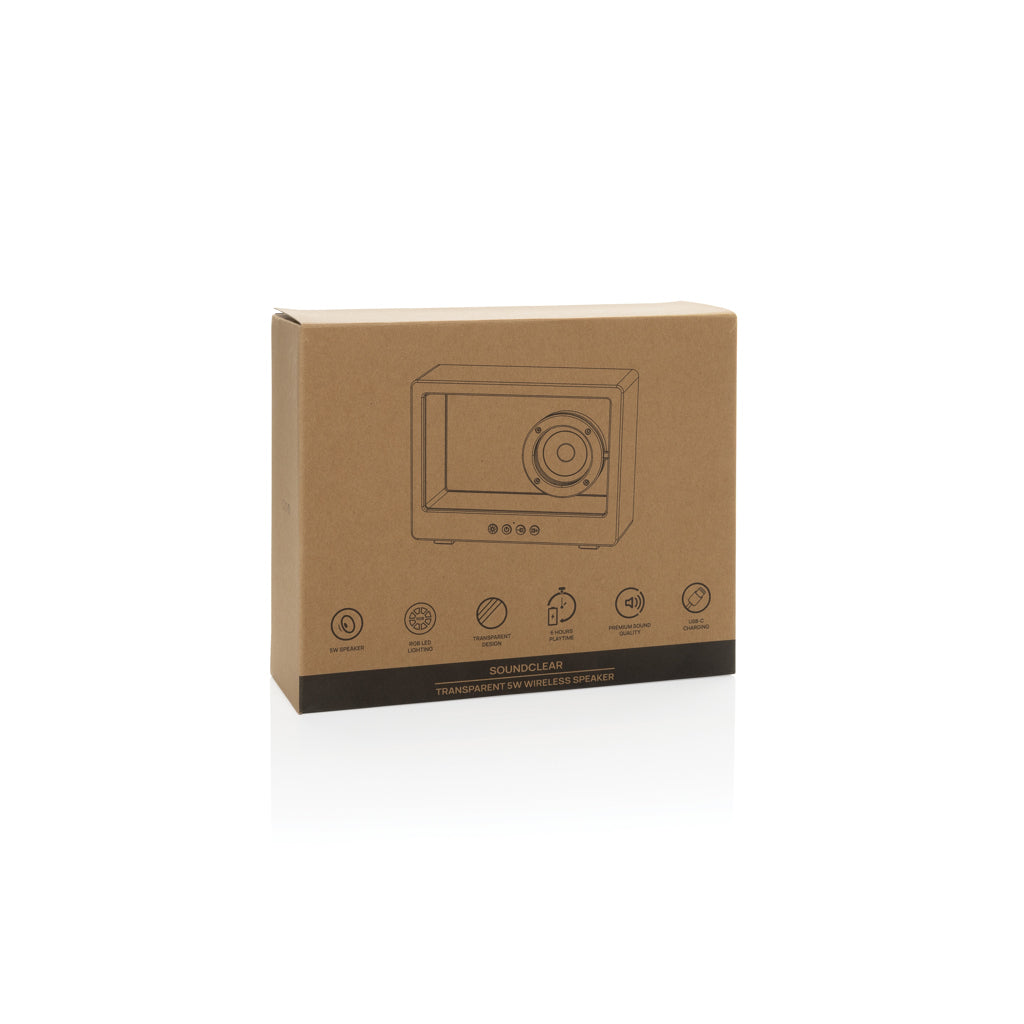Soundclear Transparent 5W trådlös högtalare