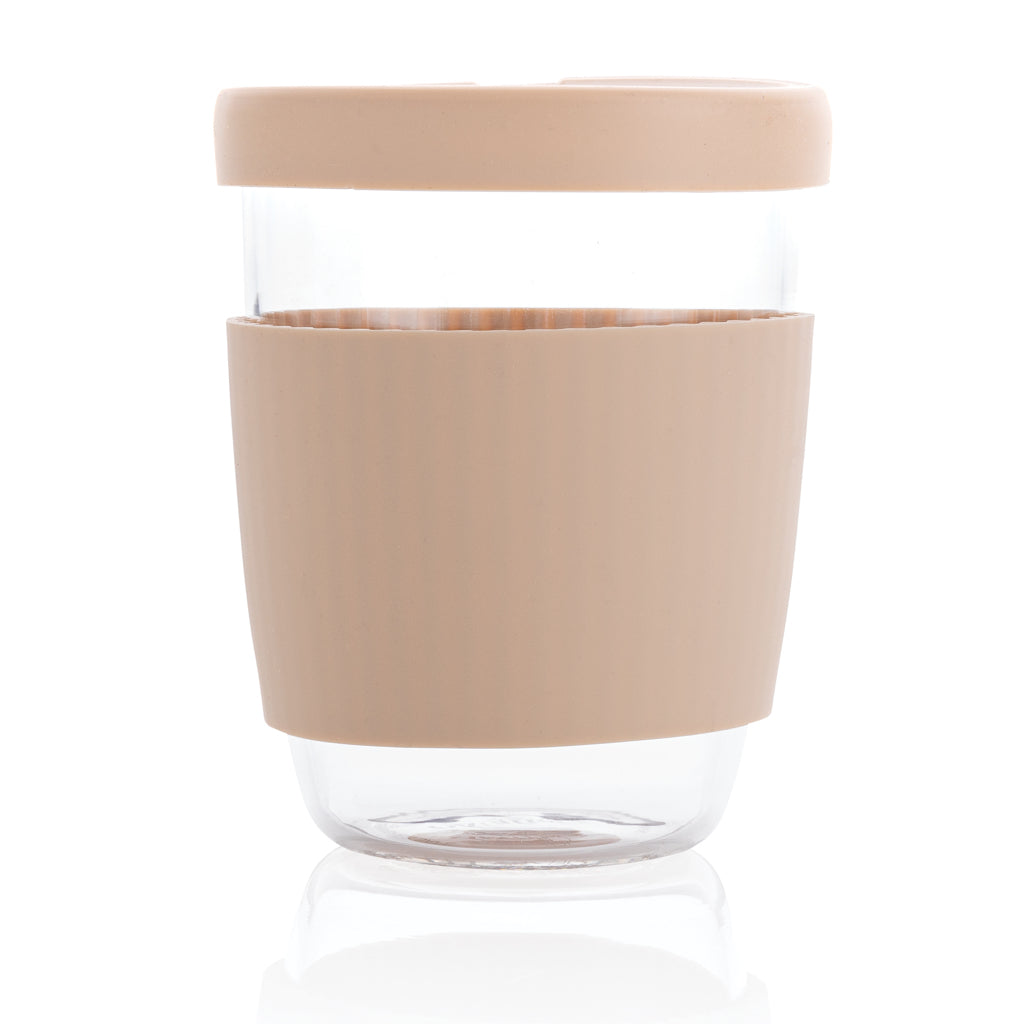 Ukiyo borosilikatglas med silikonlock och sleeve