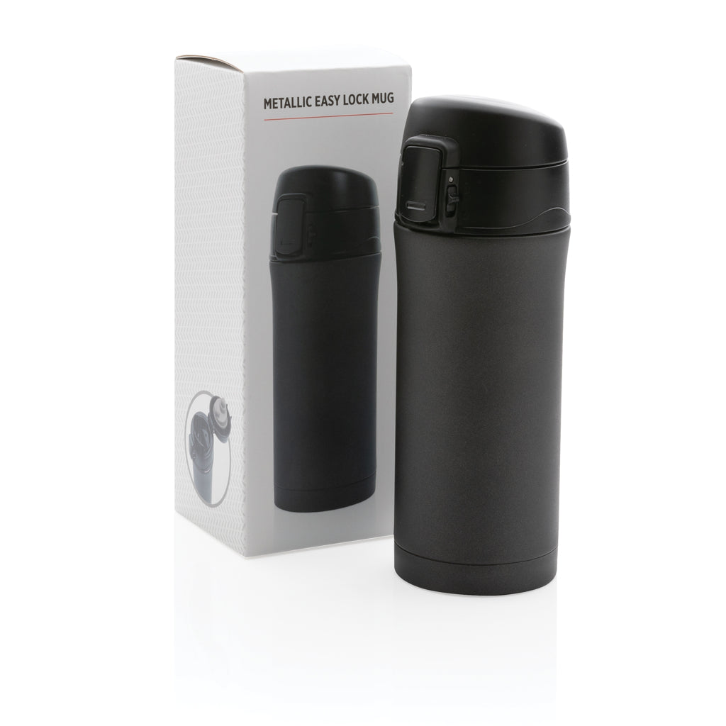 Metallic easy lock vakuummugg