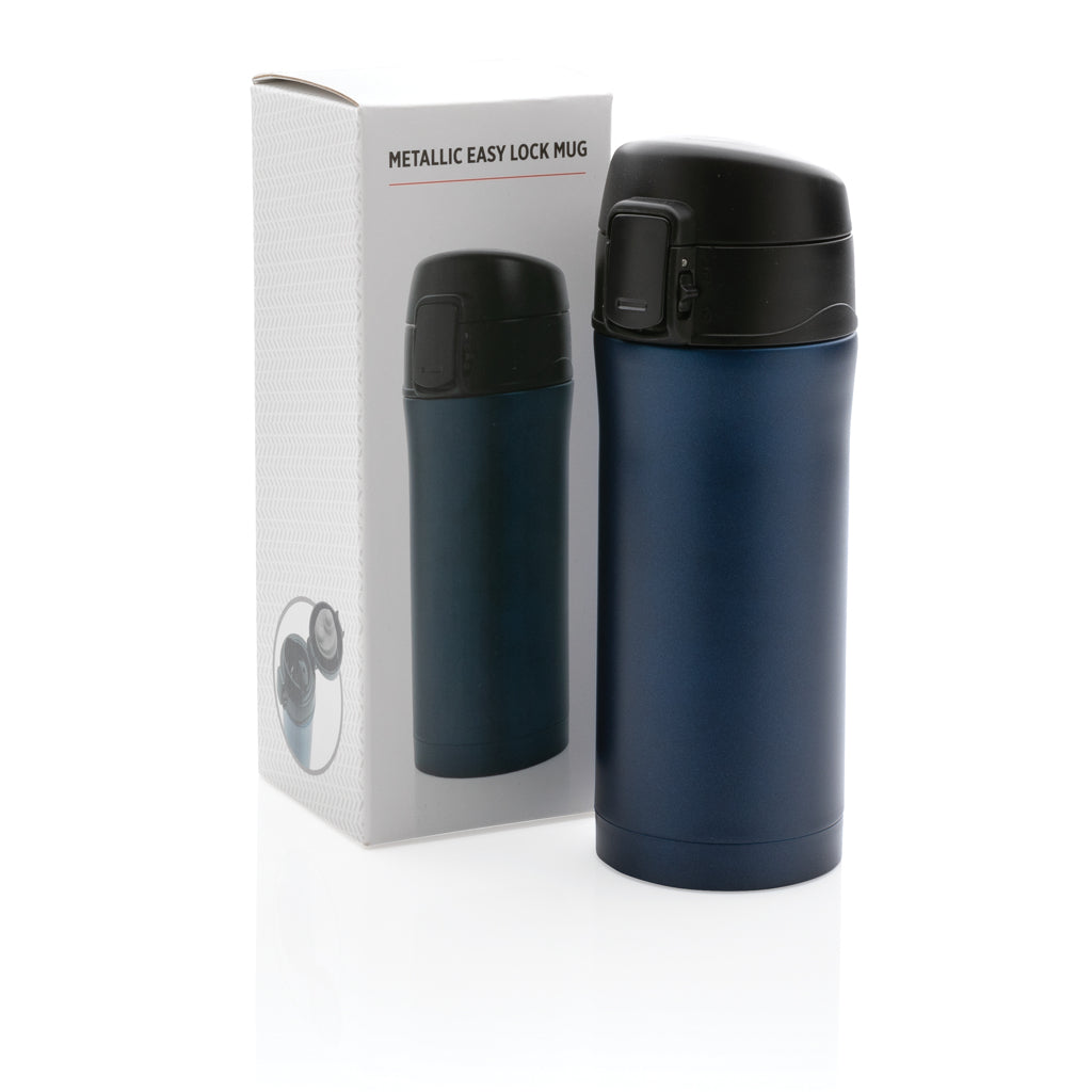 Metallic easy lock vakuummugg