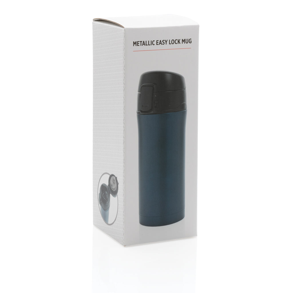 Metallic easy lock vakuummugg
