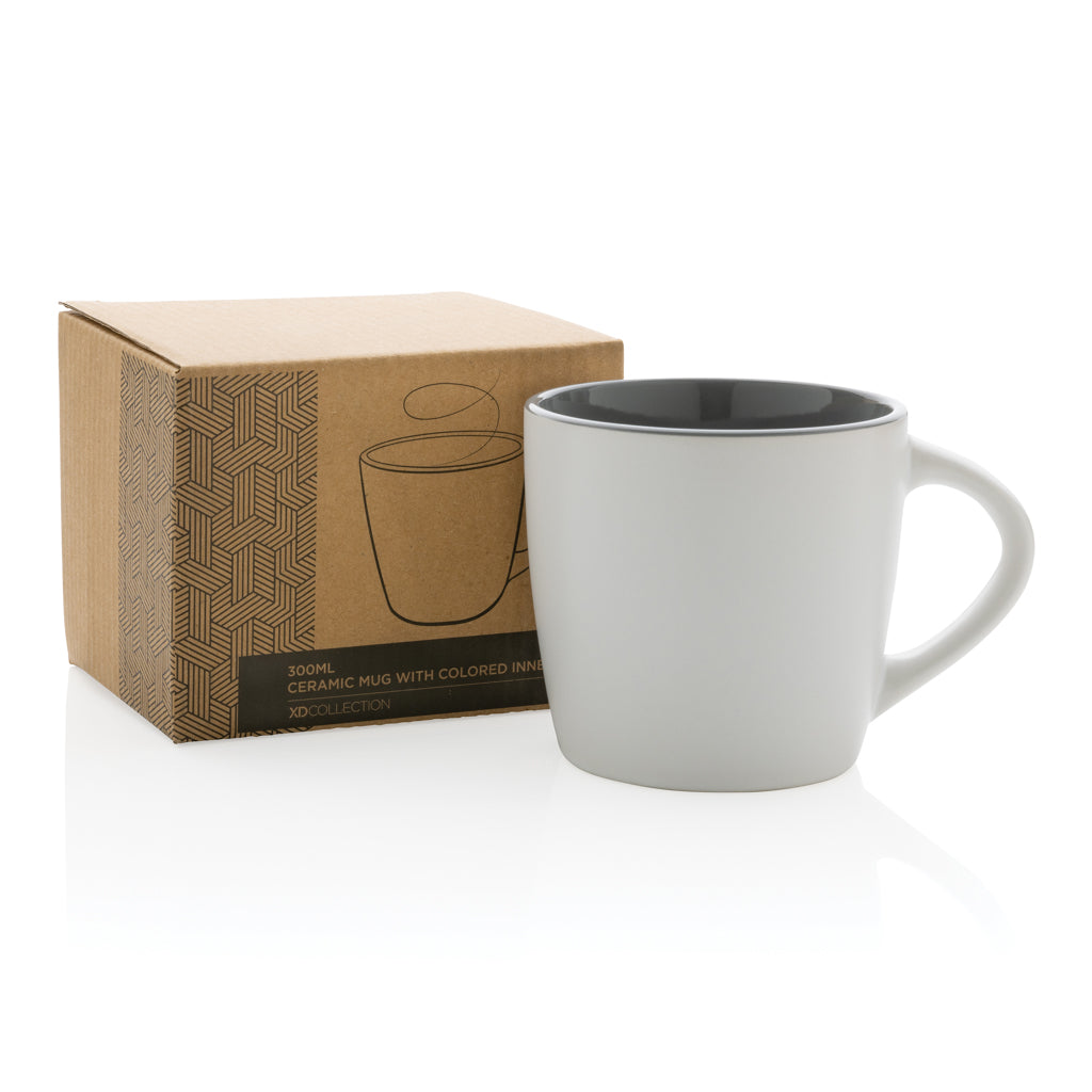 Keramikmugg med färgad insida 300ml