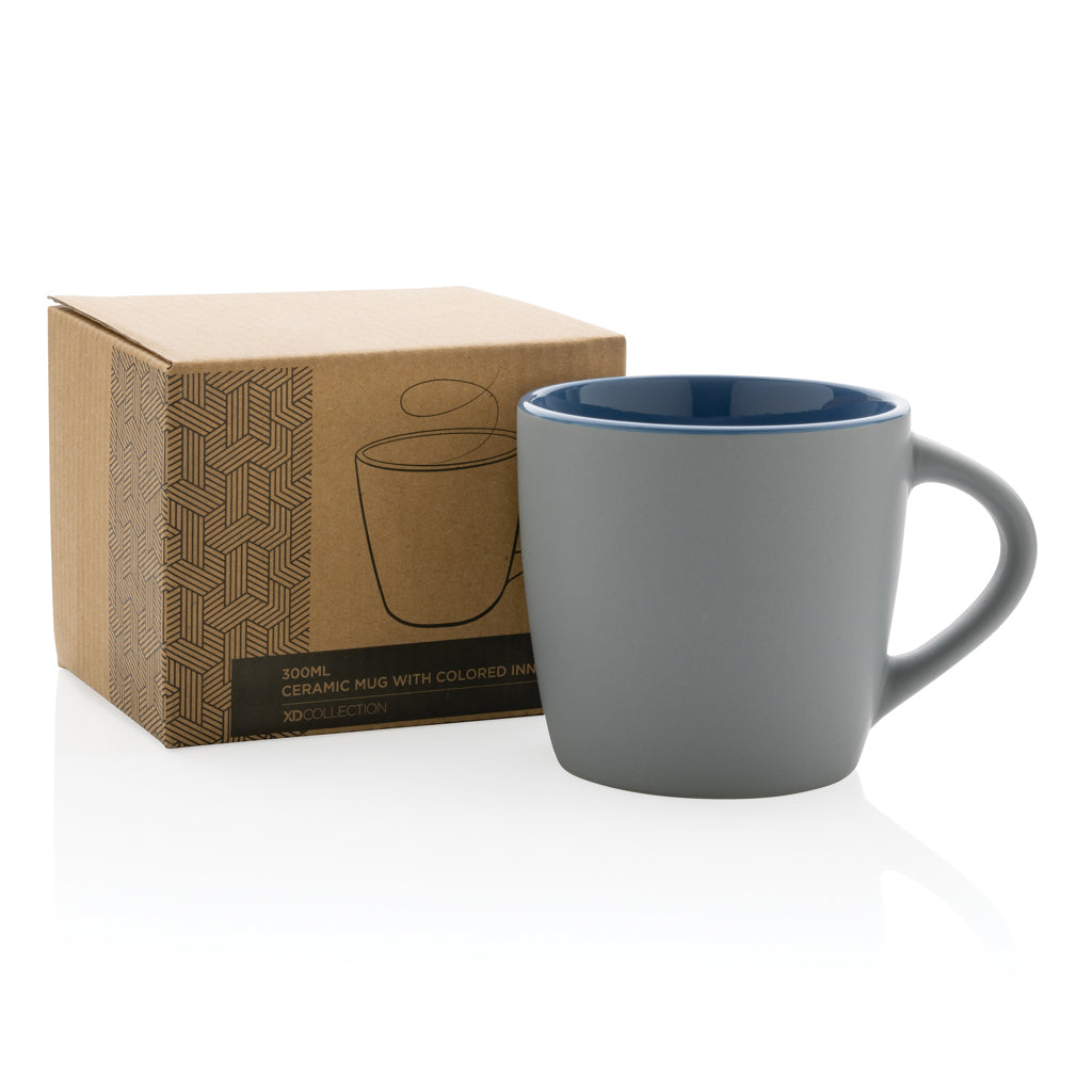 Keramikmugg med färgad insida 300ml