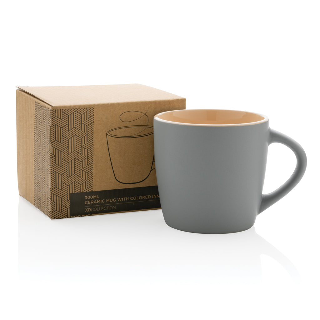 Keramikmugg med färgad insida 300ml