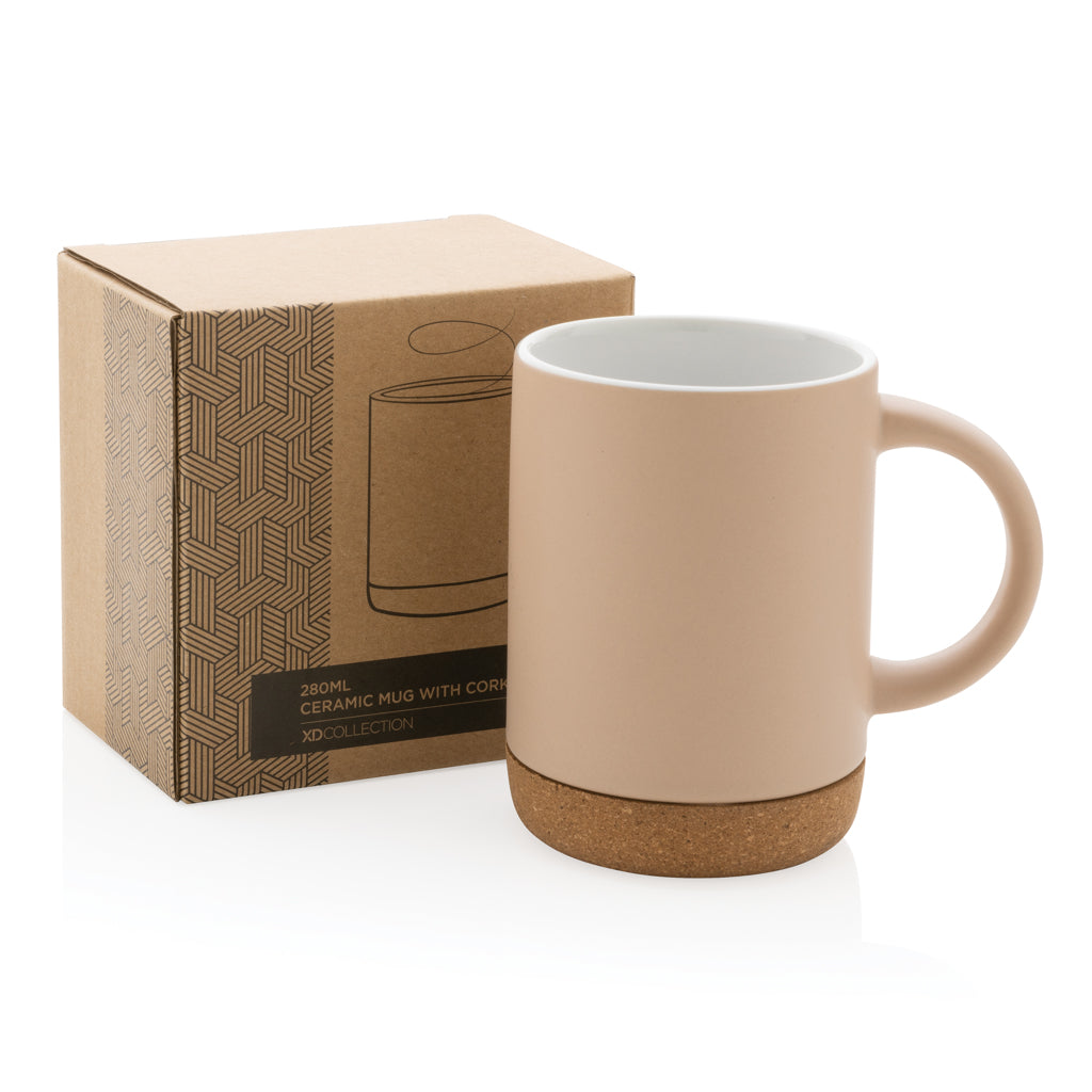 Keramikmugg med korkbotten 280 ml