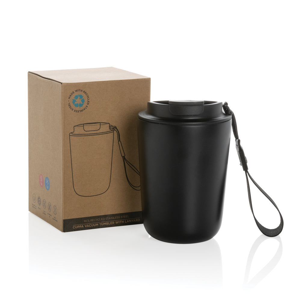 Cuppa vakuummugg med logoband RCS re-steel