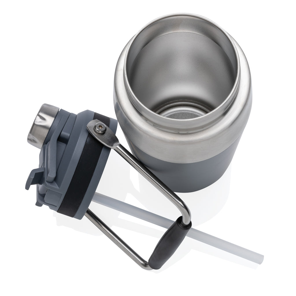 Vakuumflaska i S/S, lock med dubbelfunktion, 500ml