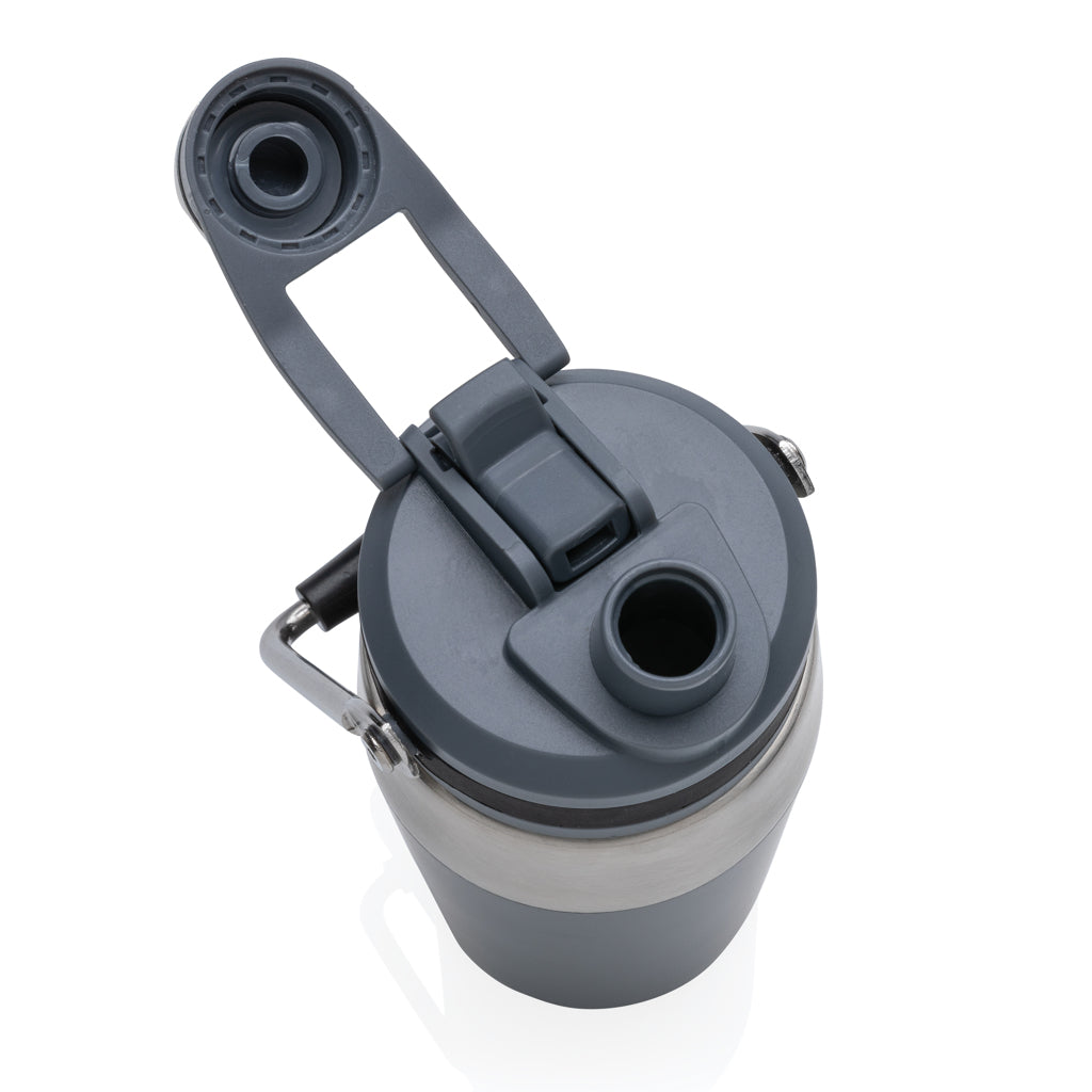 Vakuumflaska i S/S, lock med dubbelfunktion, 500ml