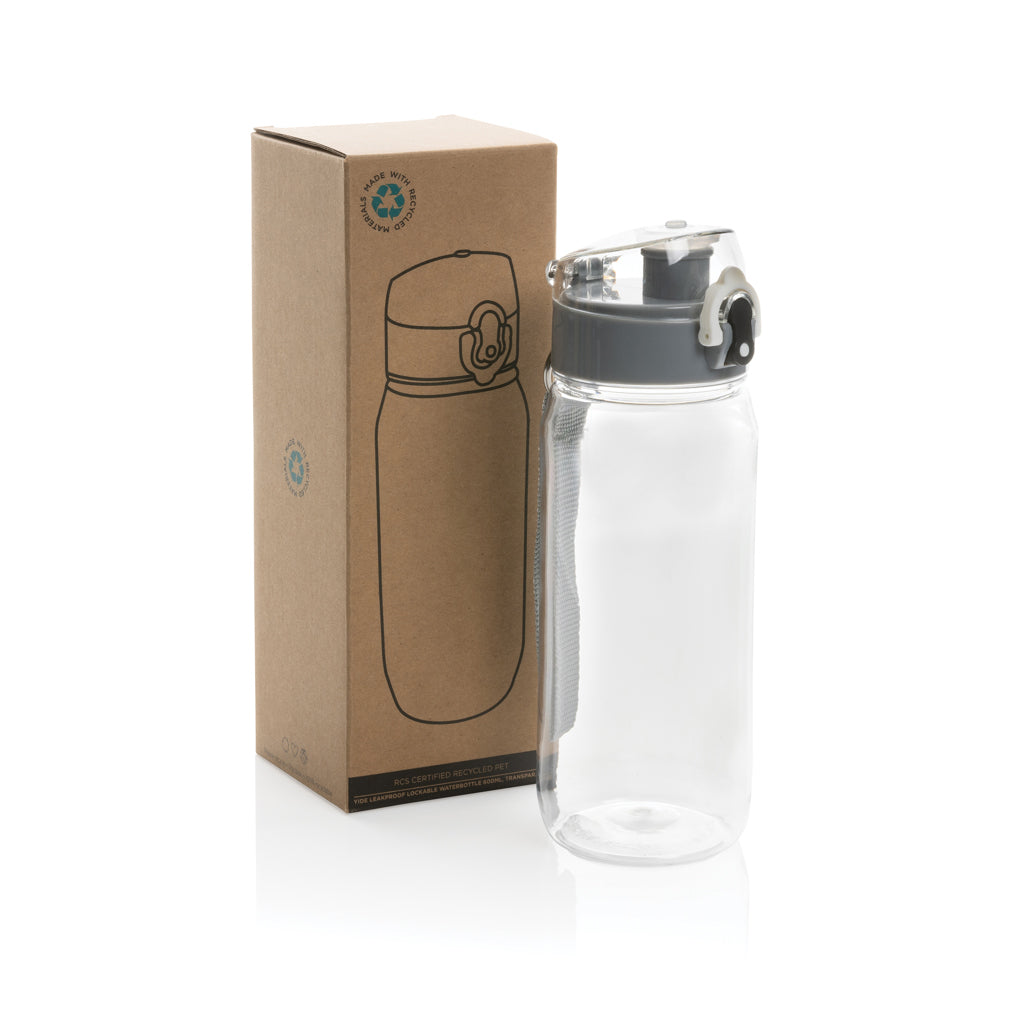 Yide läckagesäker låsbar vattenflaska 600ml RCS återvunnen P