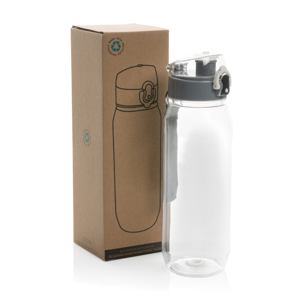 Yide läckagesäker låsbar vattenflaska 800ml RCS PET