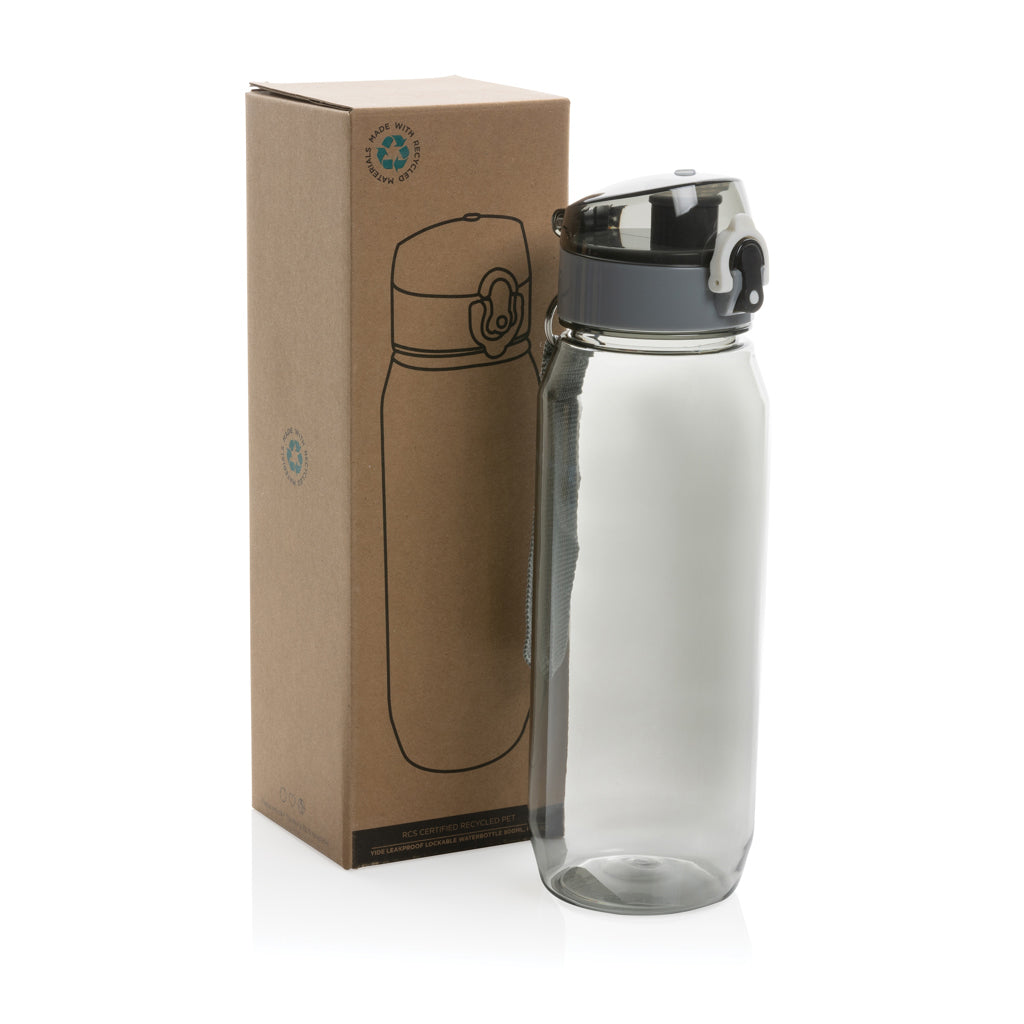 Yide läckagesäker låsbar vattenflaska 800ml RCS PET