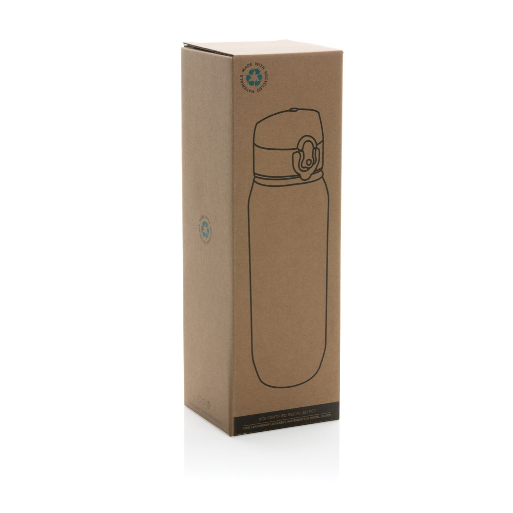 Yide läckagesäker låsbar vattenflaska 800ml RCS PET