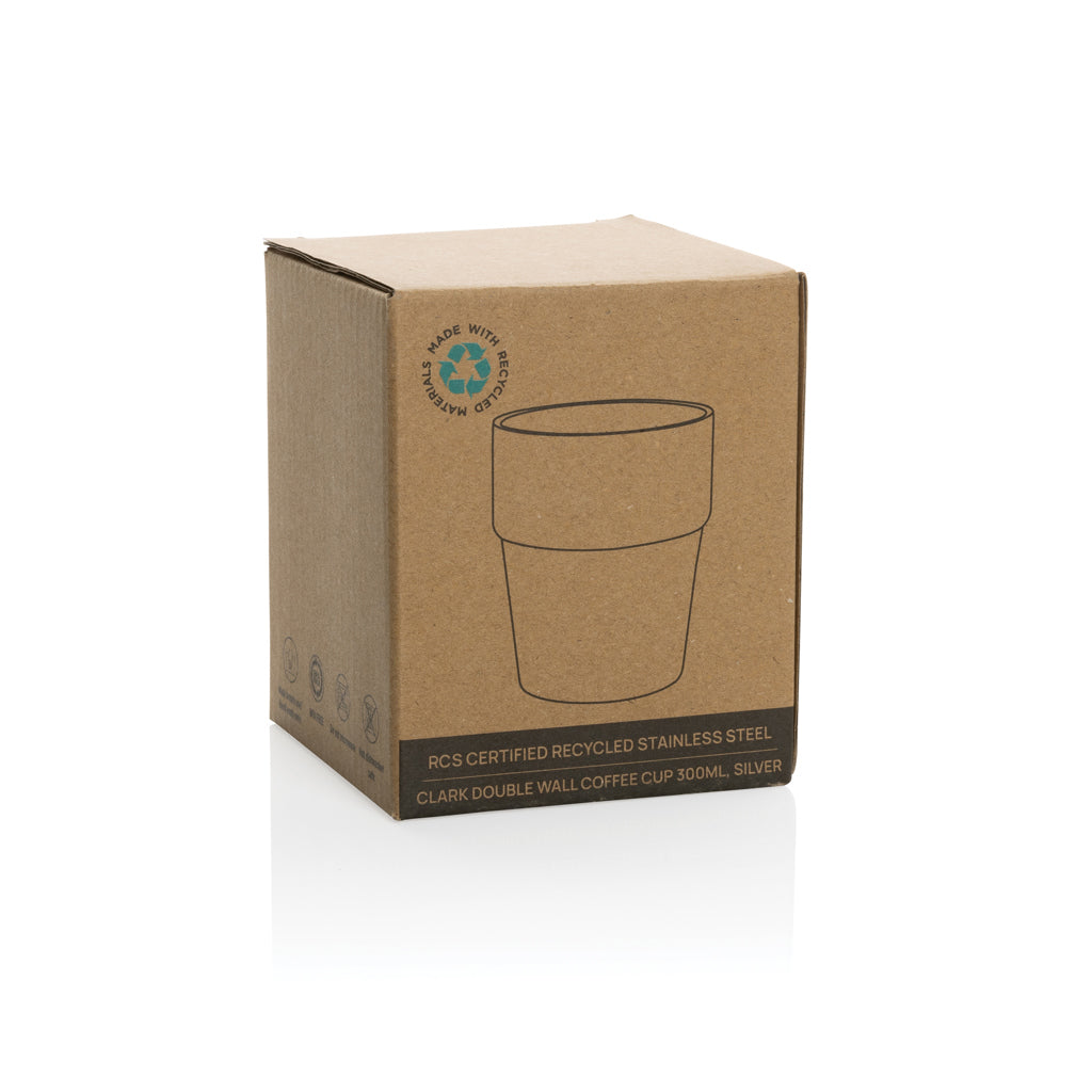 Clark dubbelväggig kaffemugg 300ml RCS