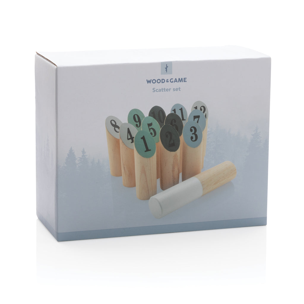 Mölkky/nummerkubb i trä