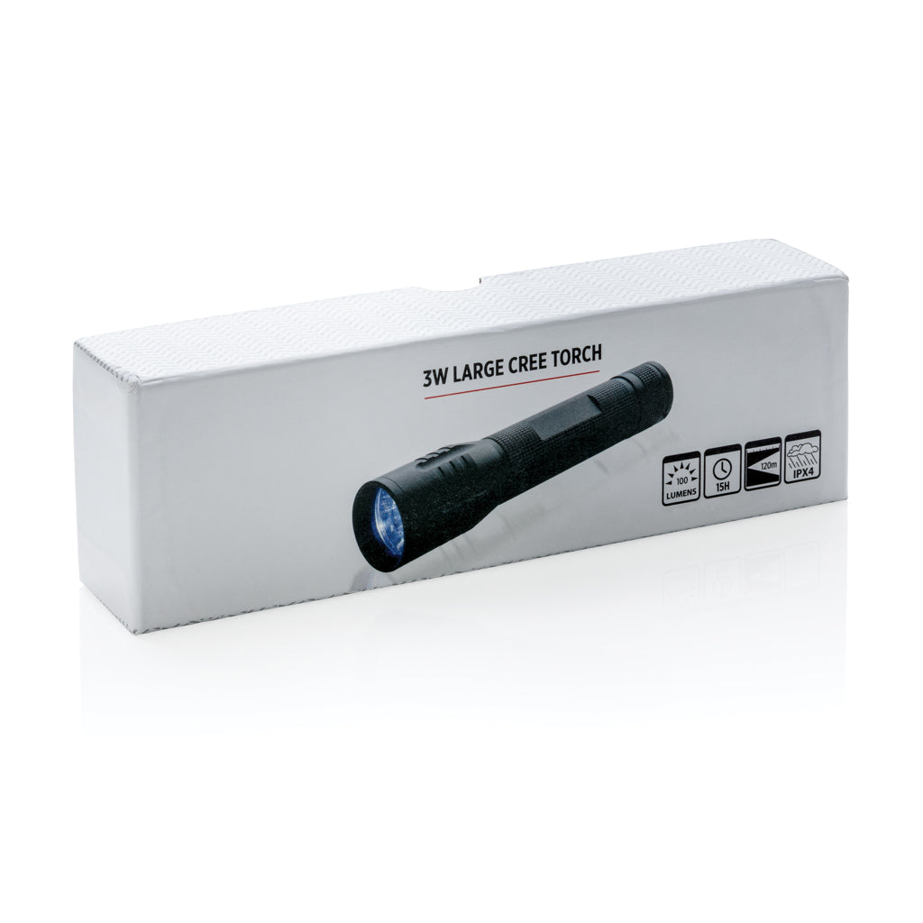 3W stor CREE-ficklampa