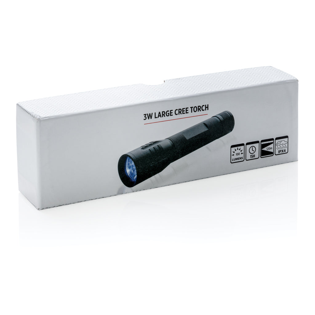3W stor CREE-ficklampa