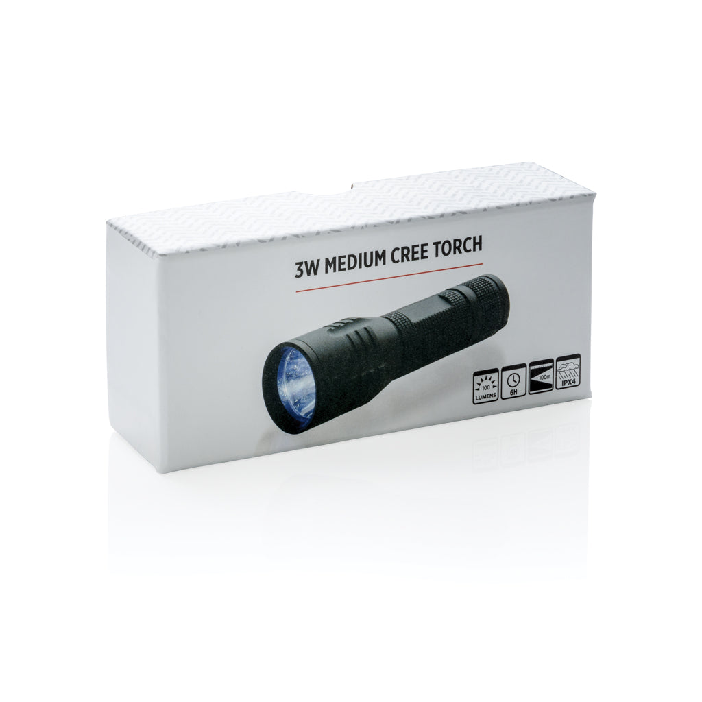 3W medium CREE-ficklampa
