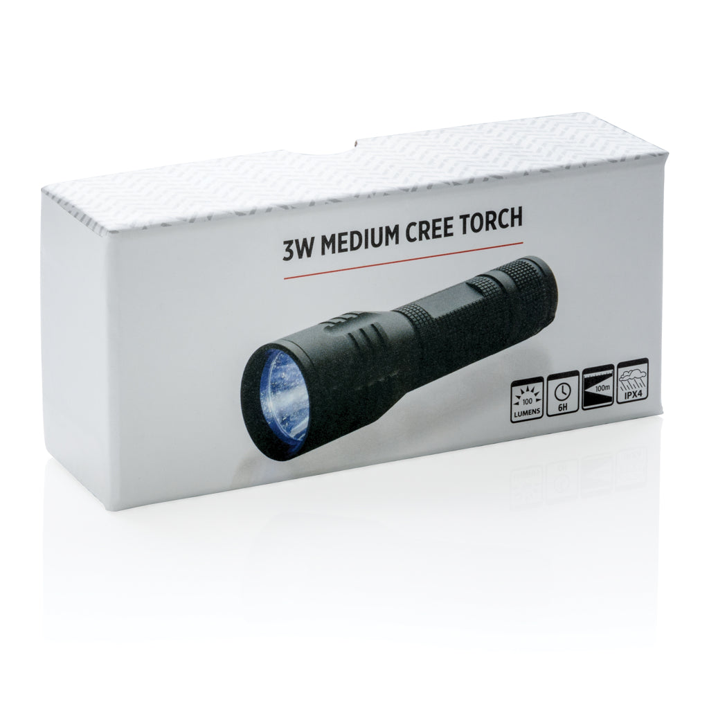 3W medium CREE-ficklampa