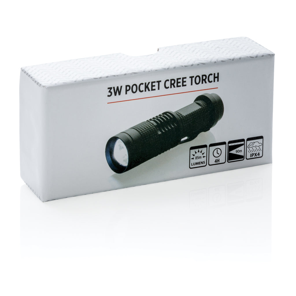 3W liten CREE-ficklampa
