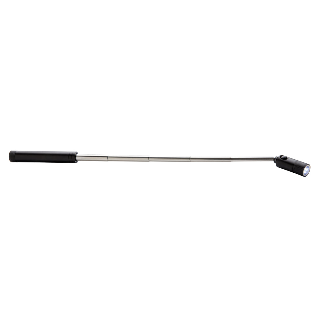 Teleskoplampa med magnet