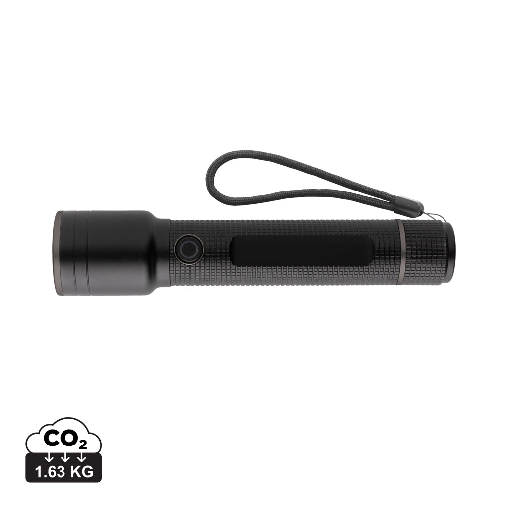 Gear X USB-återuppladdningsbar stor ficklampa RCS aluminium