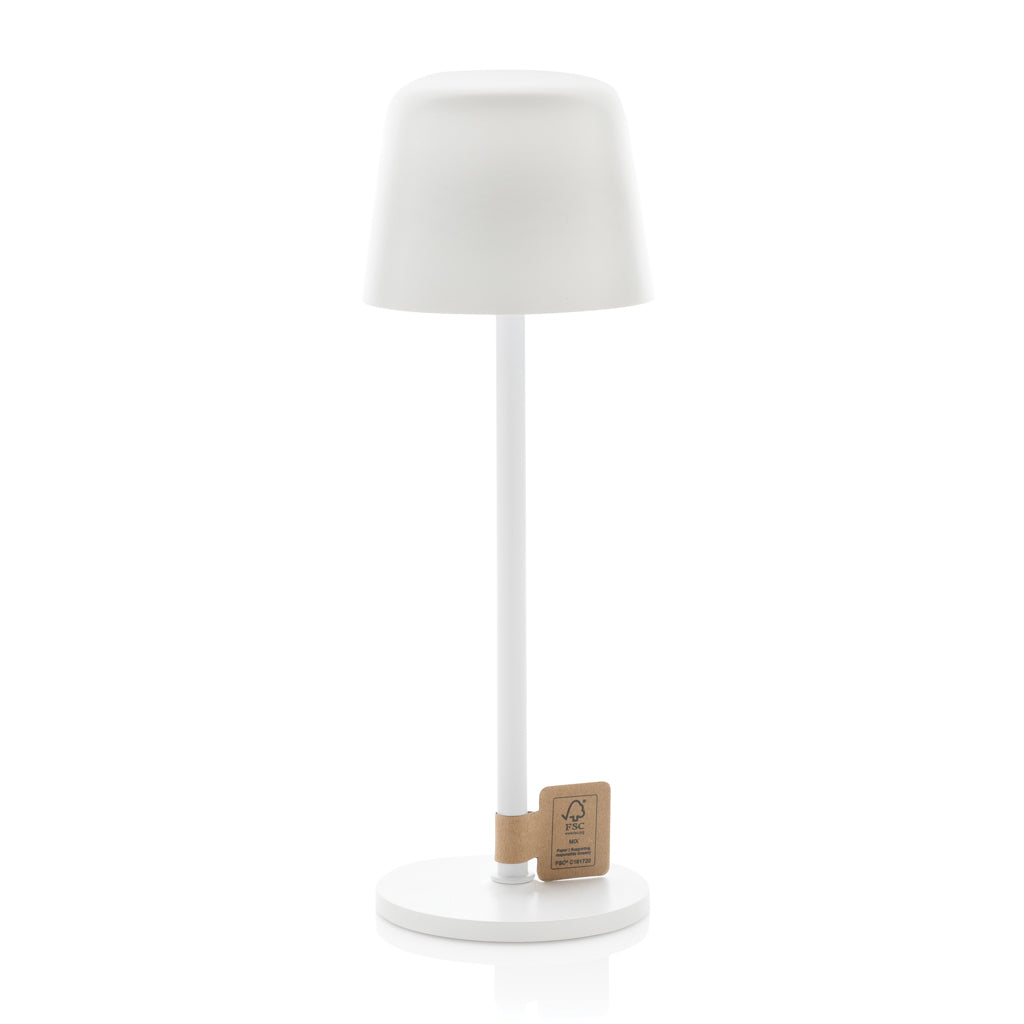 Zenic RCS återvunnen plast USB laddningsbar bordslampa