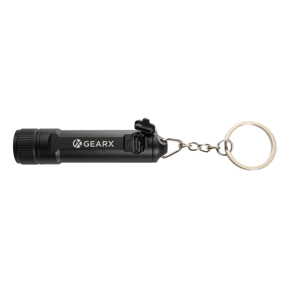 Gear X uppladdningsbar ultra ljusstark nyckelringsficklampa
