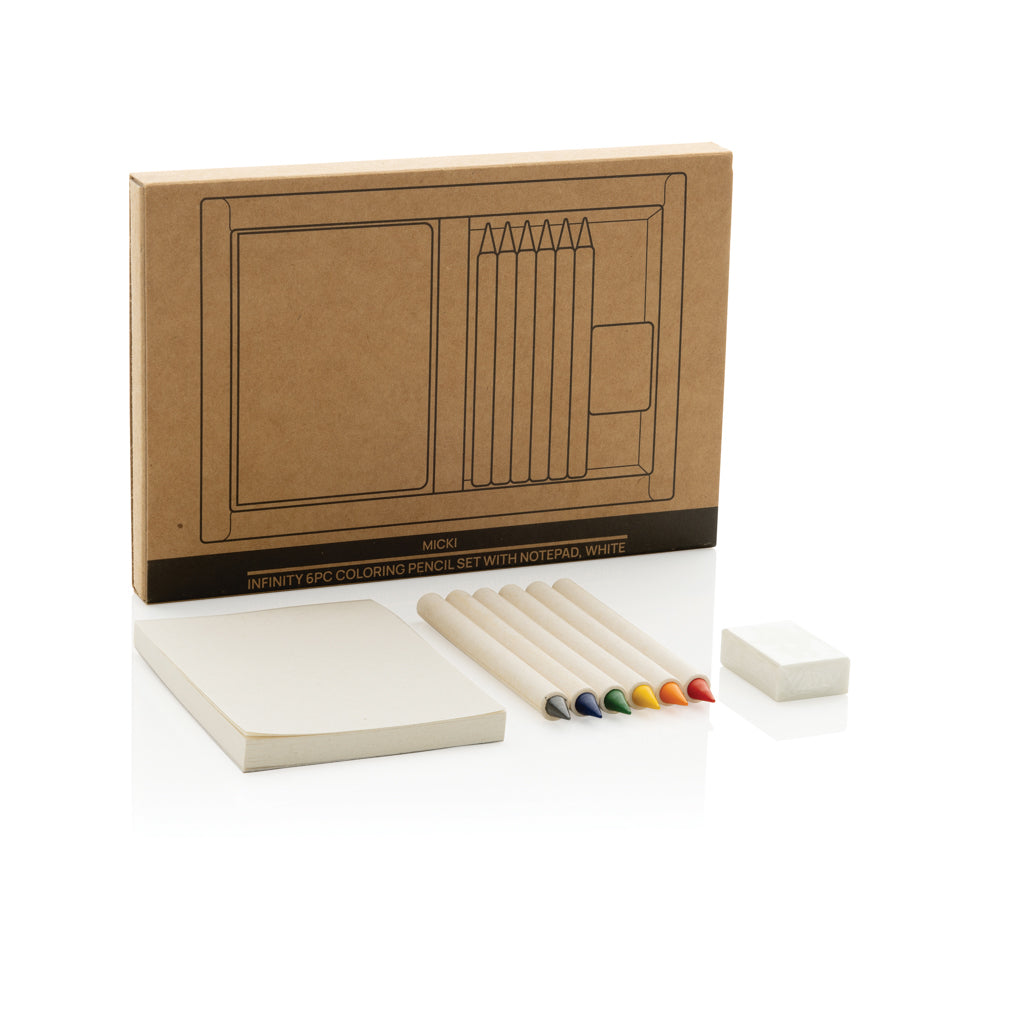 Micki GRS infinity 6 st färgpennset med anteckningsblock