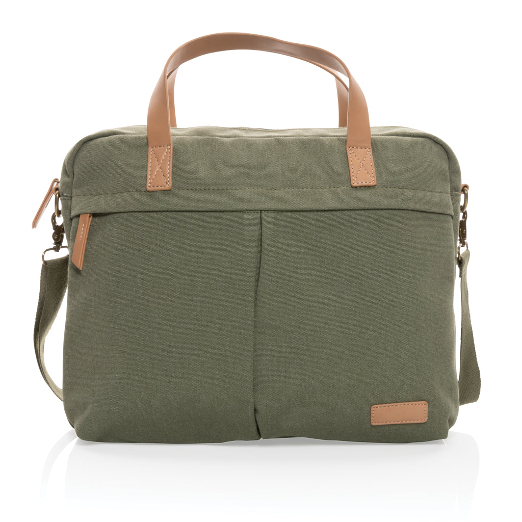 Impact AWARE™ laptopväska i 16 oz. återvunnen canvas