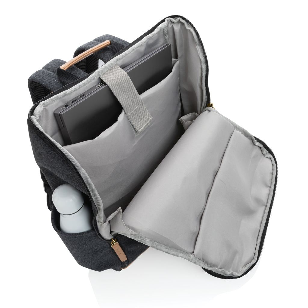 Impact AWARE™ 15' laptopryggsäck i 16 oz. återvunnen canvas