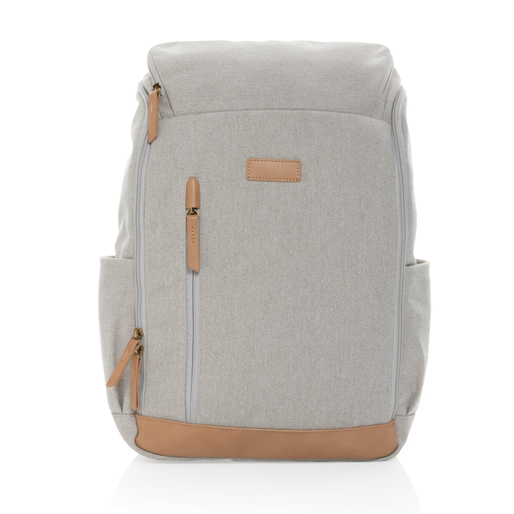 Impact AWARE™ 15' laptopryggsäck i 16 oz. återvunnen canvas